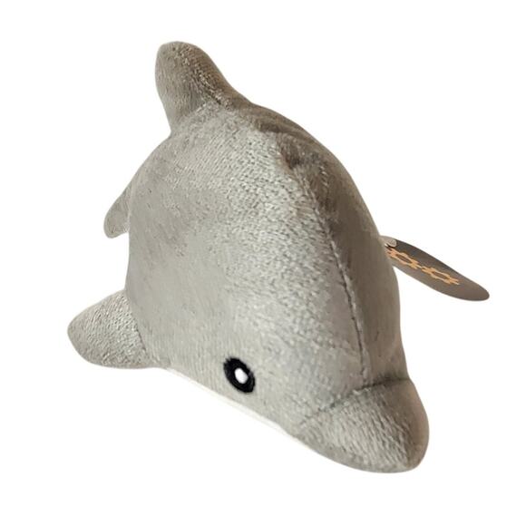 Toy Works Gray Dolphin Plush Stuffed Animal Mini Stuffed Animal 7" Soft Plushie - Picture 10 of 12